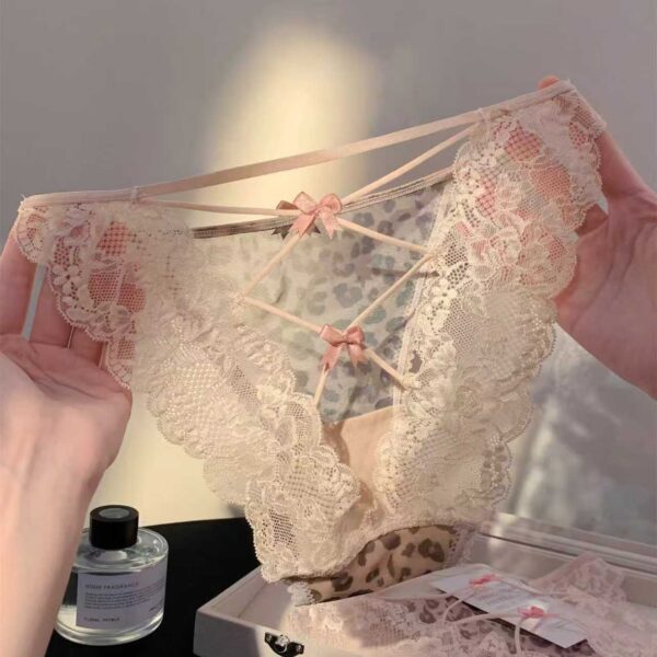 3pcs Women's Knickers Sexy Lace Briefs Underwear Fit Panties Low Rise Soft Bikini