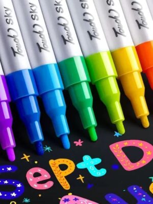 Washable Acrylic Marker Set - Art Supplies for Kindergarten Kids & Students (Watercolor Pen Type
